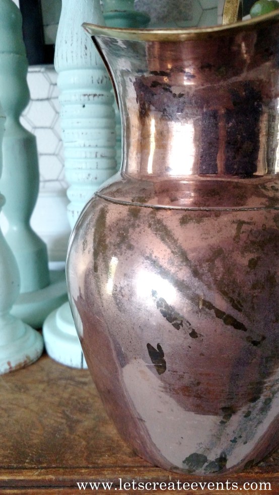 Cleaning a Copper Pitcher005