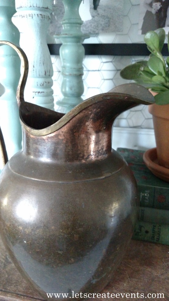 Cleaning a Copper Pitcher007
